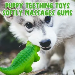 DTOPBUYAGE - Jouet à mâcher pour chien - en caoutchouc indestructible