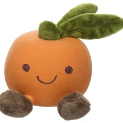 DTOPBUYAGE - Jouet chien flamingo orange latex couineur 11,5x11,5x9,7cm