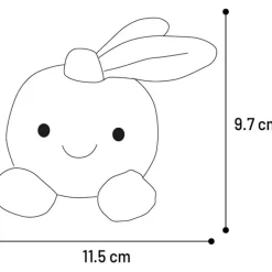 DTOPBUYAGE - Jouet chien flamingo orange latex couineur 11,5x11,5x9,7cm