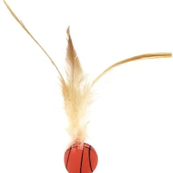 DTOPBUYAGE - Jouet de ballon à plumes pour chat (lot de 2)