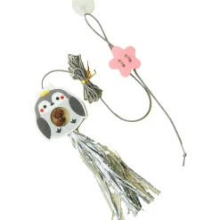 DTOPBUYAGE - Jouet de chat suspendu rebondissant catnip intérieur(petit pingouin)