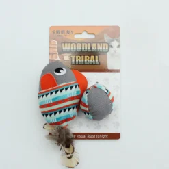 DTOPBUYAGE - Jouet teaser pour chats peluche 3 pièces pour exercice dentition