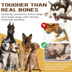 DTOPBUYAGE - Jouets à mâcher pour chien indestructibles, résistants