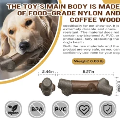 DTOPBUYAGE - Jouets à mâcher pour chien indestructibles, résistants