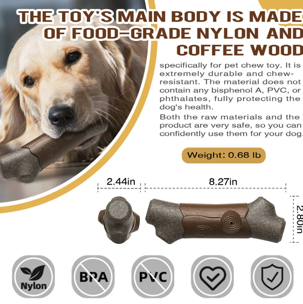 DTOPBUYAGE - Jouets à mâcher pour chien indestructibles, résistants