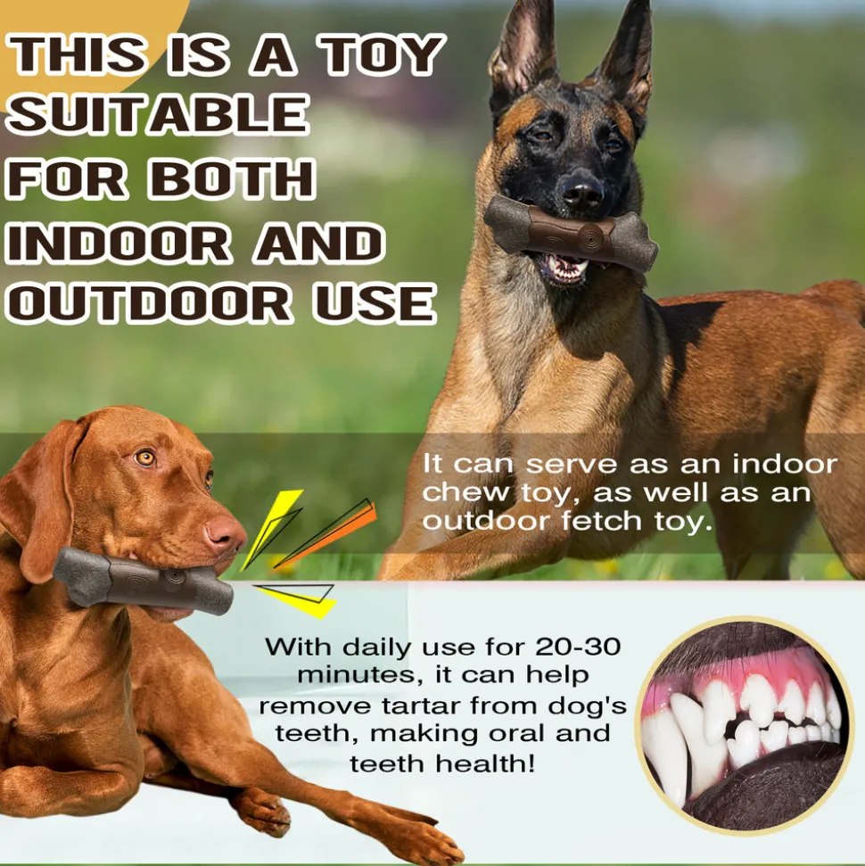 DTOPBUYAGE - Jouets à mâcher pour chien indestructibles, résistants