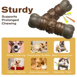 DTOPBUYAGE - Jouets à mâcher pour chien indestructibles, résistants