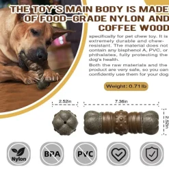 DTOPBUYAGE - Jouets à mâcher pour chien indestructibles, résistants