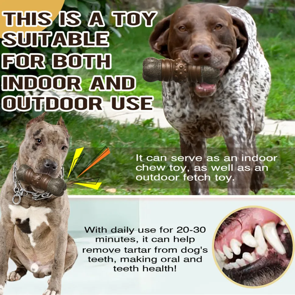 DTOPBUYAGE - Jouets à mâcher pour chien indestructibles, résistants