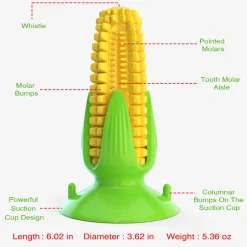 DTOPBUYAGE - Jouets de mâche pour chien en forme de maïs