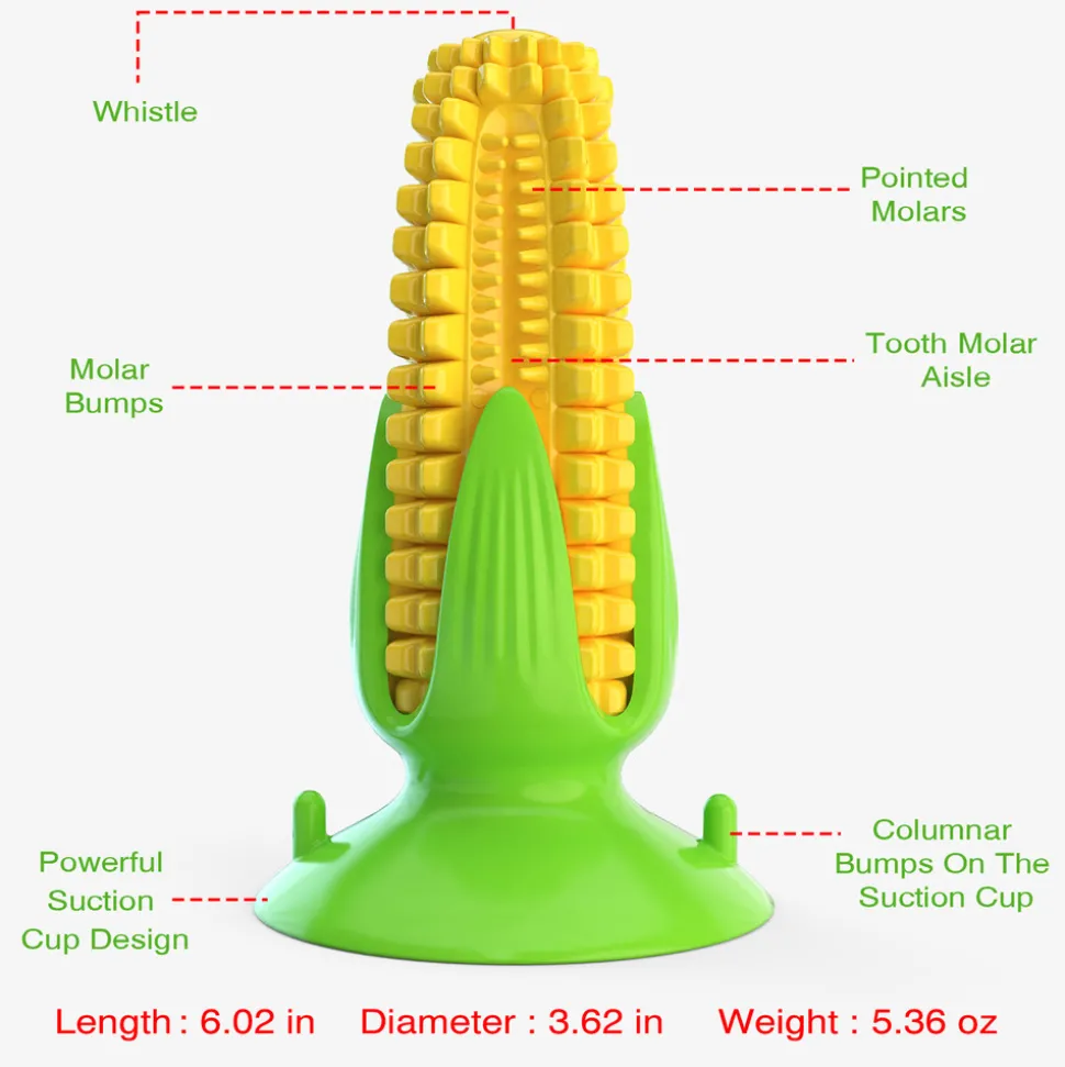DTOPBUYAGE - Jouets de mâche pour chien en forme de maïs