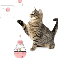 DTOPBUYAGE - Jouets interactifs pour chats chaton stick et fun ball