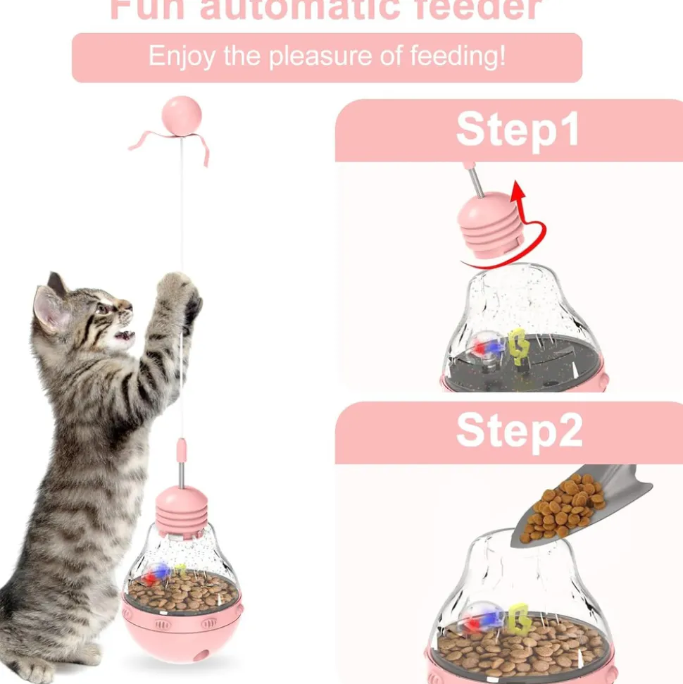 DTOPBUYAGE - Jouets interactifs pour chats chaton stick et fun ball