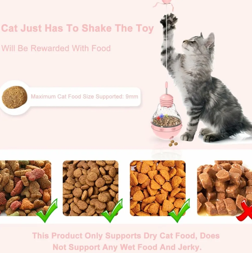 DTOPBUYAGE - Jouets interactifs pour chats chaton stick et fun ball