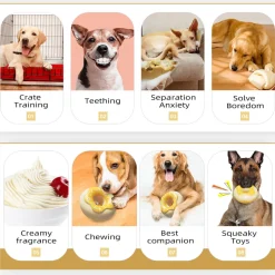 DTOPBUYAGE - Jouets pour chien - indestructibles, résistants et interactifs