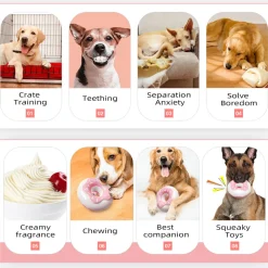 DTOPBUYAGE - Jouets pour chien - indestructibles, résistants et interactifs