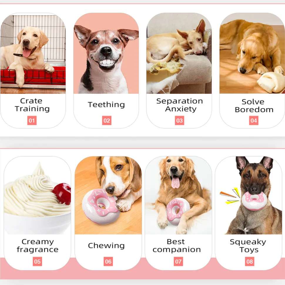 DTOPBUYAGE - Jouets pour chien - indestructibles, résistants et interactifs