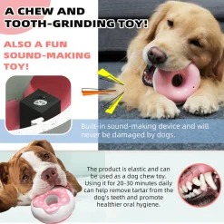 DTOPBUYAGE - Jouets pour chien - indestructibles, résistants et interactifs