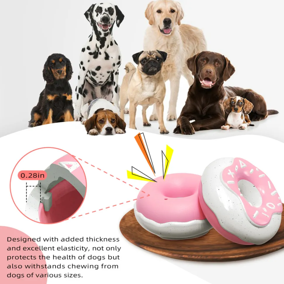 DTOPBUYAGE - Jouets pour chien - indestructibles, résistants et interactifs