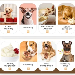 DTOPBUYAGE - Jouets pour chien - indestructibles, résistants et interactifs