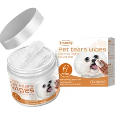 DTOPBUYAGE - Lingettes de nettoyage pour animaux de compagnie, 60 pcs/boîte - dtopbuyage