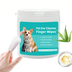 DTOPBUYAGE - Lingettes nettoyantes pour les oreilles de chien et chat