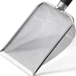 DTOPBUYAGE - Pelle à litière pour chat en acier inoxydable