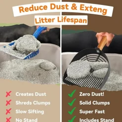 DTOPBUYAGE - Pelle litière chat inox dtopbuyage