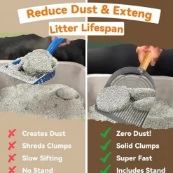 DTOPBUYAGE - Pelle litière chat inox dtopbuyage