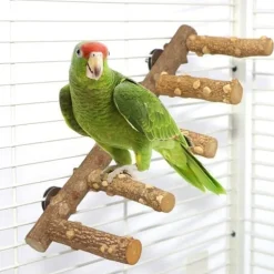 DTOPBUYAGE - Perchoir bois naturel etagé oiseaux