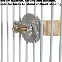 DTOPBUYAGE - Perchoir en bois pour cage d'oiseaux jouet