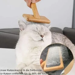 DTOPBUYAGE - Pet brosse chiens et chats autonettoyante peigne