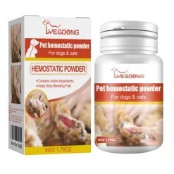 DTOPBUYAGE - Poudre d'arrêt de saignement pour animaux de compagnie, 50 g - dtopbuyage