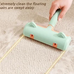 DTOPBUYAGE - Rouleau charpie orange vert epilateur réutilisable animaux meubles vêtements