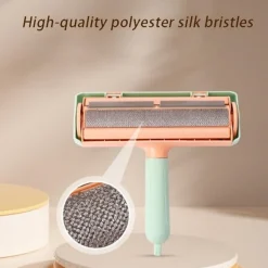 DTOPBUYAGE - Rouleau charpie orange vert epilateur réutilisable animaux meubles vêtements