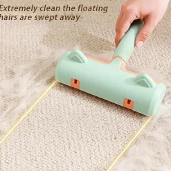 DTOPBUYAGE - Rouleau charpie orange vert epilateur réutilisable animaux meubles vêtements