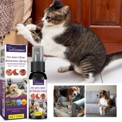 DTOPBUYAGE - Spray amer anti - mastication pour animaux de compagnie, 50 ml - dtopbuyage