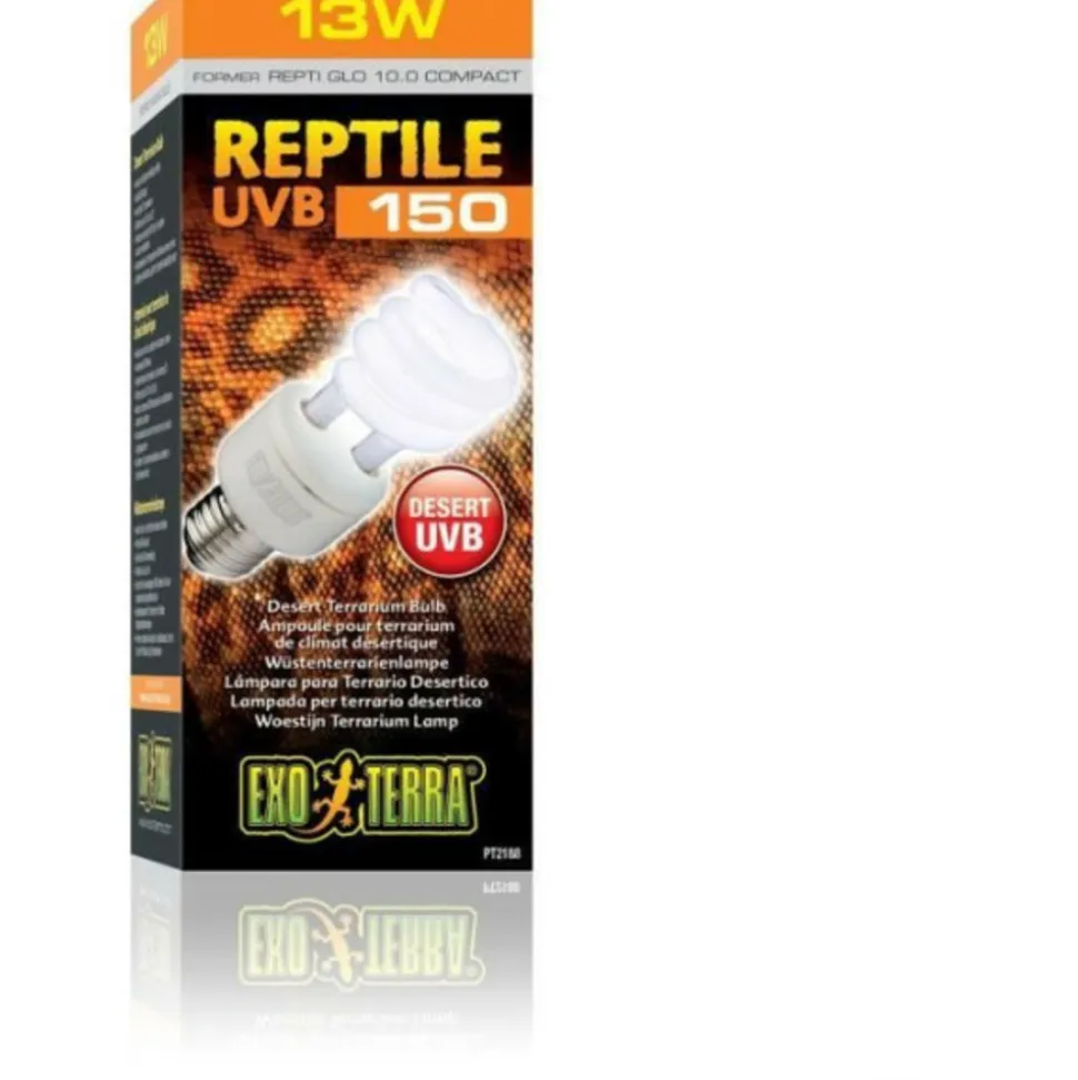 EXO TERRA - Ampoule fluocompacte uvb pour terrarium - - reptile uvb 150 - climat désertique 13w