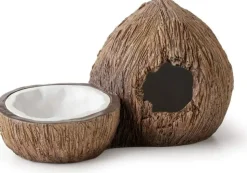 EXO TERRA - Cachette avec bol à eau noix de coco reptiles