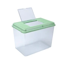 Ferplast aquarium en plastique geo maxi bac 21 l conteneur pour petits animaux, aquarium, terrarium, insectes, bac à tortues,