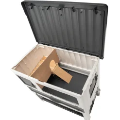 Ferplast cage lapin grand lodge 140 plus, clapier extérieur 2 étages, lapins, cochons d'inde, enclos pour lapins animaux