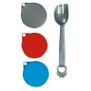 FLAMINGO - 3 couvercles alimentaire pour boite ø 7,5 cm et cuillère pour chat