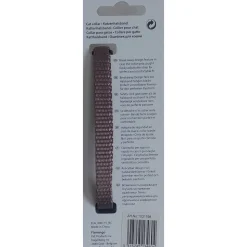 FLAMINGO - Collier réglable de 19 à 30 cm. Taupe avec clochette. Pour chat.