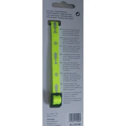 FLAMINGO - Collier réglable de 20 à 35 cm jaune motif poisson + clochette pour chat