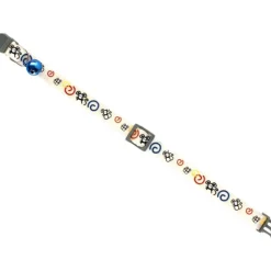 FLAMINGO - Collier réglable de 20 à 35 cm blanc avec motif souris pour chat