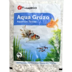 FLAMINGO - Gravier gruzo blanc 1 kg pour aquarium