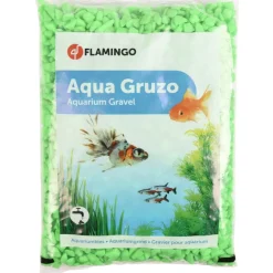 FLAMINGO - Gravier néon vert 1 kg pour aquarium