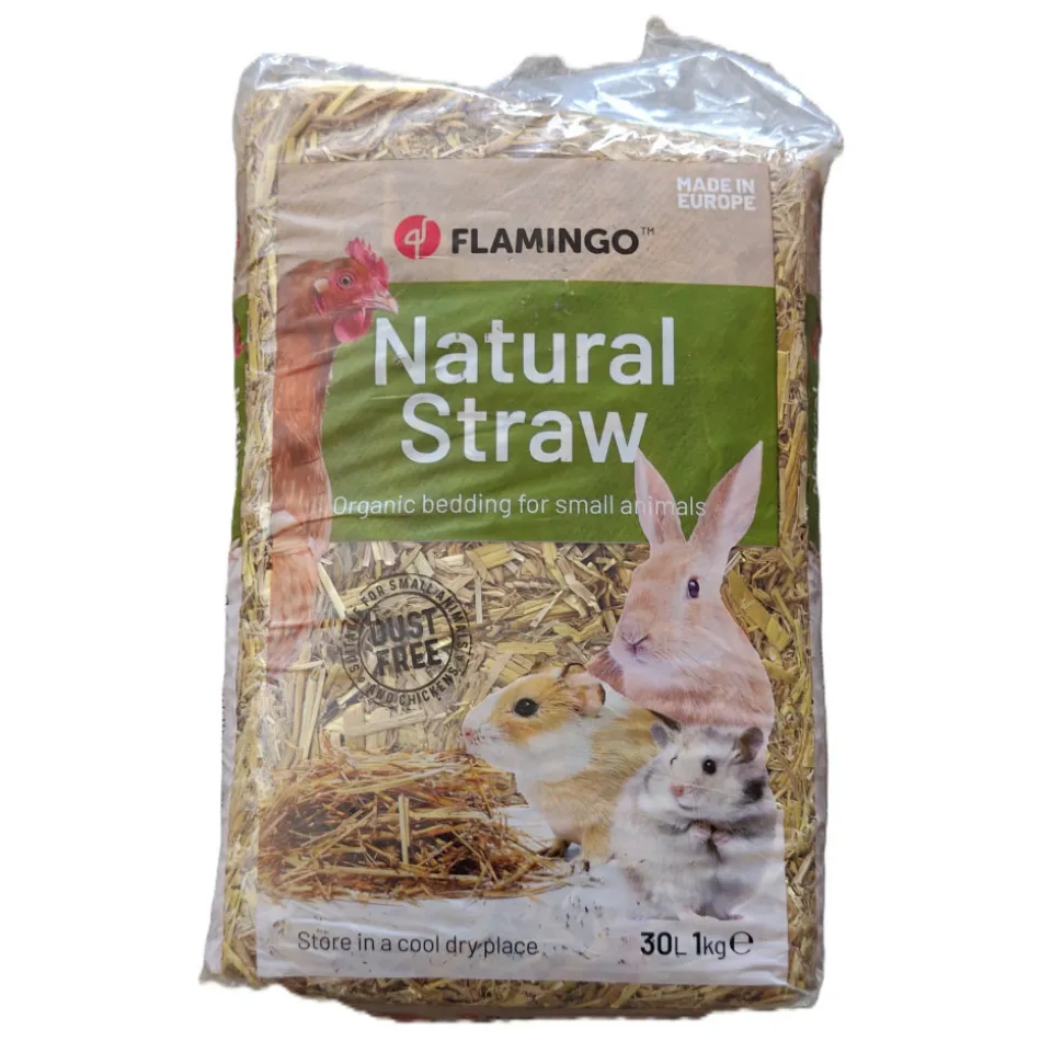 FLAMINGO - Paille 1 kg 30 litres pour rongeurs