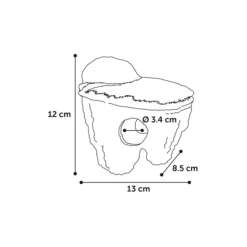 FLAMINGO - Rocher flottant s, taille 12 x 8,5 x 13 cm, décoration aquarium