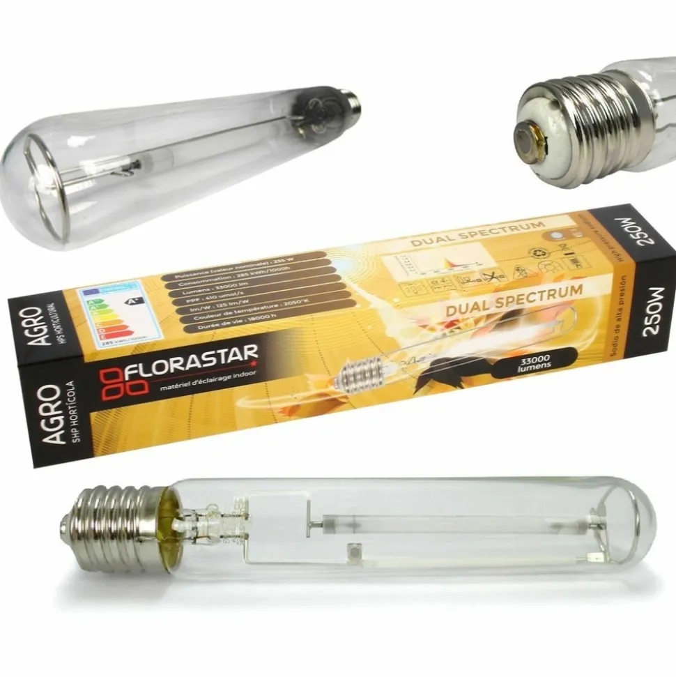 FLORASTAR - Ampoule hps 250w double spectre